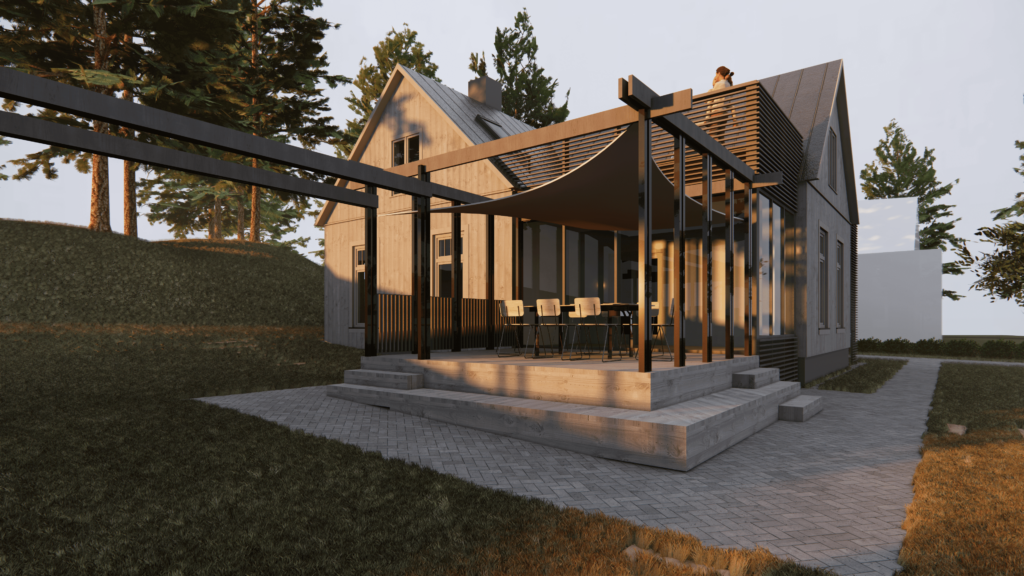 Family house reconstruction in Jūrmala